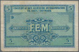 Denmark  / Dänemark: Set Of 3 Pcs Military Payment Notes Containing 25 Oere, 1 & 5 Kroner ND P. M1-M - Dinamarca