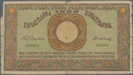 Estonia / Estland: 1000 Marka ND(1920-21) Without Serial # Prefix, P.50aextraordinary Rare Banknote - Estland