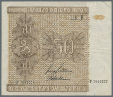 Finland / Finnland: Nice Set With 3 X 100 Markkaa 1945 Litt. A P.80A In F-/F And 2 X 50 Markkaa 1945 - Finlande