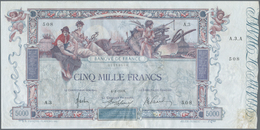 France / Frankreich: Rare And Beautiful Note 5000 Francs 1918 "FLAMENG" P. 76, With Very Crisp Origi - Altri & Non Classificati