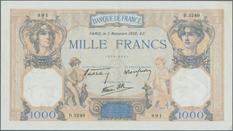 France / Frankreich: Set Of 3 Nearly Consecutive Notes Of 1000 Francs 1938 P. 90, S/N 130978891, -89 - Otros & Sin Clasificación