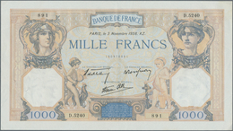 France / Frankreich: Set Of 3 Nearly Consecutive Notes Of 1000 Francs 1938 P. 90, S/N 130978891, -89 - Altri & Non Classificati