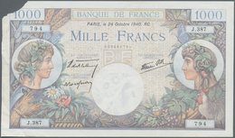 France / Frankreich: Set Of 15 Notes 1000 Francs "Commerce & Industrie" 1940-44 P. 96, All Notes Lig - Otros & Sin Clasificación