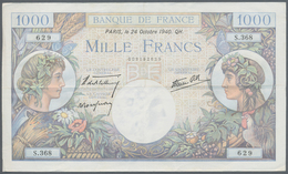 France / Frankreich: Set Of 3 CONSECUTIVE Notes 1000 Francs "Commerce & Industrie" 1940-44 P. 96, Fr - Altri & Non Classificati