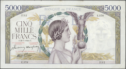 France / Frankreich: Set Of 22 Notes 5000 Francs 1939-43 "Victoire" P. 97, All Notes Used With Folds - Sonstige & Ohne Zuordnung