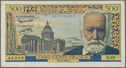 France / Frankreich: 500 Francs 1958 P. 133b, Victor Hugo, Pressed Even It Would Not Have Been Necce - Other & Unclassified