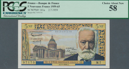 France / Frankreich: 5 NF 1959 P. 141a In Condition: PCGS Graded 58 Choice About New. - Autres & Non Classés