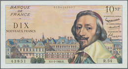 France / Frankreich: 10 Nouveaux Francs 1960 P. 142, Nice Appearance, Pressed But No Pinholes, Only - Altri & Non Classificati