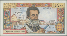 France / Frankreich: 50 Nouvaux Francs 1959 P. 143, Light Folds In Paper, No Holes Or Tears, Paper S - Altri & Non Classificati