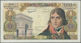 France / Frankreich: 100 Nouveaux Francs 1962 P. 144, Potrait Napoleon Bonaparte, Used With Folds, A - Otros & Sin Clasificación