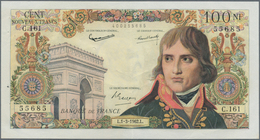 France / Frankreich: 100 Nouvaux Francs 1962 Bonaparte P. 144, Very Crisp Original Paper, Several Pi - Otros & Sin Clasificación