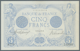 France / Frankreich: 5 Francs 1915 Fay 2.29, No Visible Folds But Light Handling In Paper, Condition - Sonstige & Ohne Zuordnung