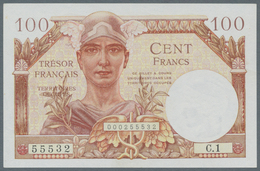 France / Frankreich: 100 Francs Tresor ND Fay VF32, With One Center Fold, Otherwise No Traces Of Use - Andere & Zonder Classificatie