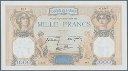 France / Frankreich: 1000 Francs 1939 Fay 38.34, In Condition: VF To VF+. - Autres & Non Classés