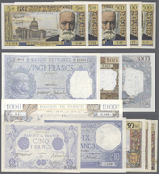 France / Frankreich: Set Of 66 Banknotes Containing 50 Francs Racine 1971,74,67 (F), 10.000 Francs 1 - Otros & Sin Clasificación