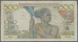 French West Africa / Französisch Westafrika: Banque De L'Afrique Occidentale 500 Francs 1948, P.41, - Westafrikanischer Staaten