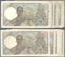 French West Africa / Französisch Westafrika: Set Of 15 Banknotes 1000 Francs 1948-52 P. 42, All In S - Westafrikanischer Staaten