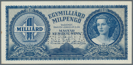 Hungary / Ungarn: 1 Milliard Milpengö 1946 Specimen With Perforation "MINTA", P.131s, Tiny Spot At L - Ungarn