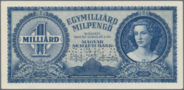 Hungary / Ungarn: 1 Milliard Milpengö 1946 Specimen, P.131s With Perforation "MINTA" In AUNC Conditi - Ungheria