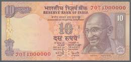India / Indien: Set Of 19 Pcs 10 Rupees P. 95 With Funny And Lucky Numbers Containing 1-, 2-, 3-, 4- - Inde