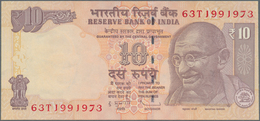 India / Indien: 10 Rupees 2013 P. 95g, Seldom Seen Error With 7 Digit Serial Instead Of The Usual 6 - Inde