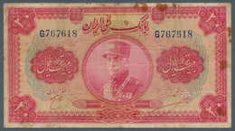 Iran: 20 Rials SH1313, P.26b, Almost Well Worn Condition With Stains And A Few Tiny Holes And Small - Irán