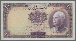 Iran: Pair Of 10 Rials SH1317, One With And One Without Oval Stamp On Back, P.33Aa, 33Ab, Both In Ab - Irán