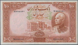 Iran: 100 Rials ND(1938) P. 36A, Pressed, Light Folds, But In Spite Of That Still Strong Paper And O - Iran