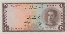 Iran: Set Of 2 Consecutive Notes 20 Rials ND(1948) P. 48, In Condition: UNC. (2 Pcs) - Iran