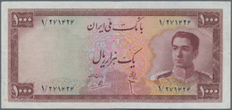 Iran: 1000 Rials ND(1951) P. 53, Used With Light Folds, Pressed, No Holes Or Tears, Still Nice Color - Irán