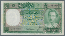 Iraq / Irak: 1/4 Dinar ND(1948) P. 22, Used With Folds And Creases, Pressed, No Holes Or Tears, Stil - Irak