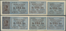 Italy / Italien: Set Of 6 Notes 1 Lira D.1914 P. 36 In Nice Condition, Crisp Original Paper And Brig - Sonstige & Ohne Zuordnung