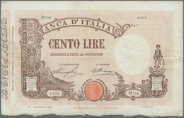 Italy / Italien: Set Of 5 Notes Containing 100 Lire 1927/29/30 P. 48, All Used With Light Folds, Pre - Otros & Sin Clasificación