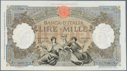 Italy / Italien: Set Of 2 Notes 1000 Lire 1941 & 42 P. 56, 63, The Note From 1941 In A Bit Stronger - Otros & Sin Clasificación