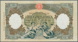 Italy / Italien: 5000 Lire 1947 P. 85a, Light Folds In Paper, Washed And Pressed But Still Strong Pa - Andere & Zonder Classificatie