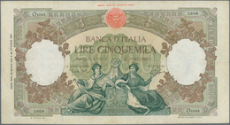 Italy / Italien: Set Of 2 Notes 5000 Lire 1961 P. 85d, Both Used With Folds And Pressed But Still Wi - Sonstige & Ohne Zuordnung