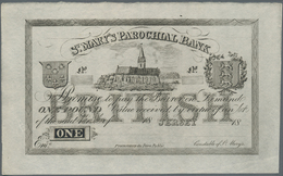 Jersey: St. Mary's Parochial Bank 1 Pound 18xx Remainder, P.S327r, Vertical Fold At Center And A Few - Andere & Zonder Classificatie