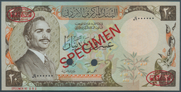 Jordan / Jordanien: 20 Dinars 1981 Specimen P. 21s2, Rarely Seen As PMG Graded Note In Condition: PM - Jordanien