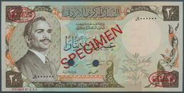 Jordan / Jordanien: 20 Dinars 1981 Specimen P. 21s2, Rarely Seen As PMG Graded Note In Condition: PM - Jordanië