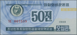 Korea: 50 Chon 1988 Trade Bank Of The Democratic Peoples Republic Of Korea, Issue For Capitalist Vis - Korea (Süd-)