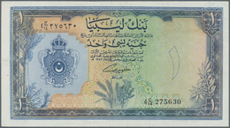 Libya / Libyen: 1 Pound ND P. 25, Lightly Used With Folds, Seems To Be Pressed But Still With Strong - Libia