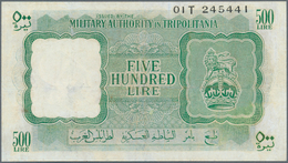 Libya / Libyen: MILITARY AUTHORITY OF TRIPOLITANIA 500 Lire ND(1943) P. M7, Key Note Of This Series, - Libyen