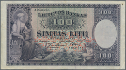 Lithuania / Litauen: Set Of 2 Notes Containing 50 & 100 Litu 1928 P. 24, 25, Both In Similar Conditi - Litauen