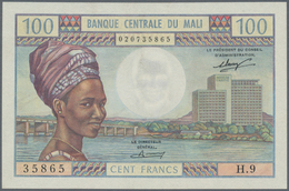 Mali: 100 Francs ND(1960) P. 11, Unfolded But Light Waves At Upper Border Center, Probably Pressed ( - Malí