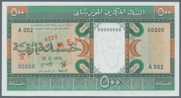 Mauritania / Mauretanien: 500 Ouguyia 1979 Specimen P. 6s In Condition: UNC. - Mauritanien