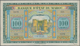 Morocco / Marokko: Set Of 2 Notes Containing 50 & 100 Francs 1943/44 P. 26, 27, Both In Similar Cond - Maroc