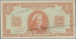 Netherlands / Niederlande: 1 Gulden 1945 P. 70, Probably Proof Print, Without Serial Numbers On Fron - Sonstige & Ohne Zuordnung