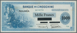 New Caledonia / Neu Kaledonien: 1000 Francs ND P. 45, Light Folds In Paper, Probably Pressed Dry, A - Nouméa (Neukaledonien 1873-1985)