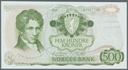 Norway / Norwegen: 500 Kroner 1985, P.39a, Highly Rare In This Perfect UNC Condition - Norvegia