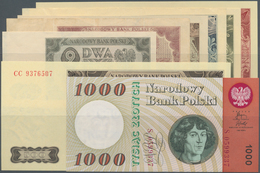 Poland / Polen: Very Nice Set With 8 Banknotes Comprising 2, 5, 10, 20, 50, 100 And 500 Zlotych 1948 - Polen